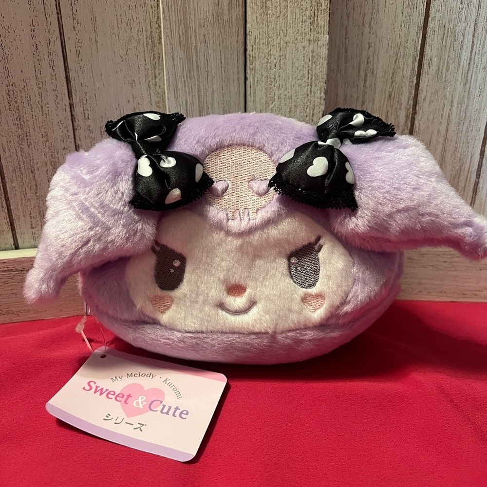Purple Plush bag my melody kuromi